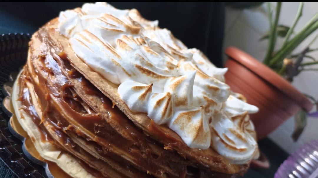 Torta de panqueques con dulce de leche artesanal, Pablo Alonso Montevideo